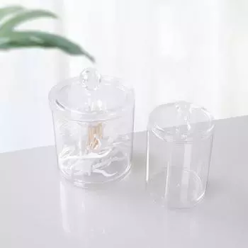 Многофункциональный прочный модный твердый гладкий поверхностный контейнер для хранения ватных тампонов 4