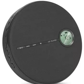 Многофункциональный проигрыватель компакт-дисков Bluetooth, двойной стереодинамик USB, аудиовыход, повторитель AB чёрный