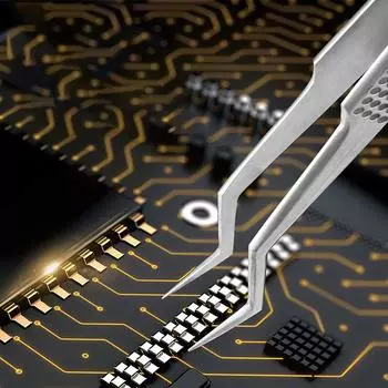 Многофункциональный промышленный пинцет для удаления микросхем с оловянным покрытием, точный ручной инструмент для ремонта плат as the picture