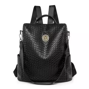 Многофункциональный противоугонный рюкзак из мягкой кожи, женский рюкзак большой вместимости белый