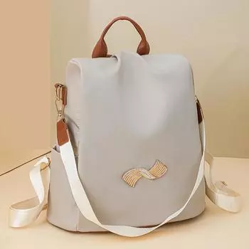 Многофункциональный противоугонный рюкзак, женский рюкзак большой вместимости, уличный водонепроницаемый школьный рюкзак для путешествий бежевый