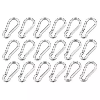 Многофункциональный пружинный карабин из нержавеющей стали 316 M4 M5 M6 M7 M8, быстрозажимное кольцо, крючок M4