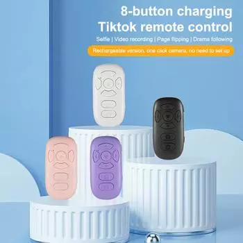 Многофункциональный пульт дистанционного управления Bluetooth, зарядка, фотосъемка, перелистывание страниц, длительный срок службы батареи, широкая совместимость A1