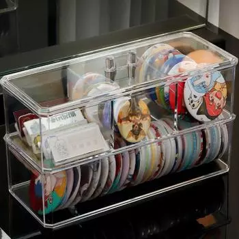 Многофункциональный ящик для хранения кистей для макияжа, карандаш для бровей, столовые приборы, палочки для еды, прозрачный органайзер, чехол для косметических инструментов as the picture