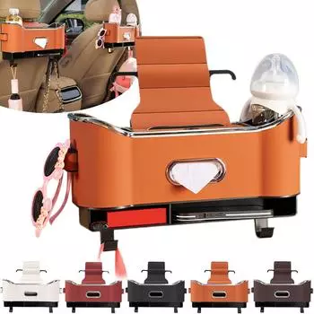 Многофункциональный ящик для хранения на спинке автомобильного сиденья, ящик для хранения салфеток на автомобильном сиденье, универсальный ящик для хранения на автомобильном сиденье, органайзер для салфеток в автомобиле One Size чёрный