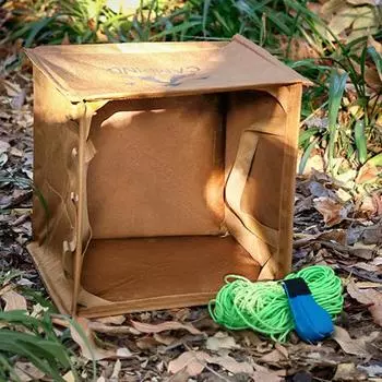 Многофункциональный ящик для хранения объемом 33 л с ручкой. Конструкция большой емкости. Прочная несущая способность для наружного использования. Складная корзина для хранения мусора. хаки