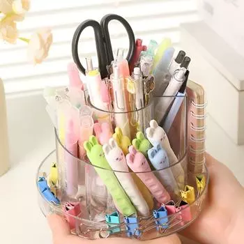 Многофункциональный ящик для хранения ручек, простой органайзер для канцелярских принадлежностей, держатель для кистей для макияжа, полка