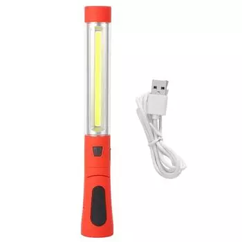 Многофункциональный рабочий фонарь USB перезаряжаемый COB лента круглый инспекционный светодиод с магнитным крючком