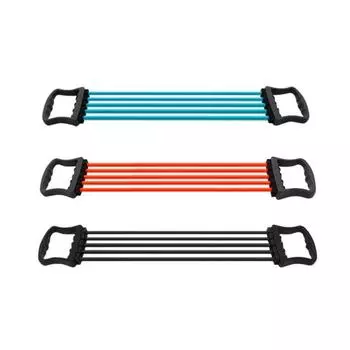 Многофункциональный регулируемый эспандер для груди, ручной тренажер, фитнес-инструмент для тренировок чёрный