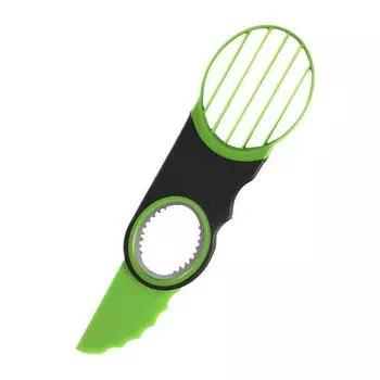 Многофункциональный резак для авокадо, нож для удаления сердцевины, маслорезка для фруктов, овощечистка, сепаратор мякоти, пластиковый нож, кухонные принадлежности, гаджеты, аксессуары