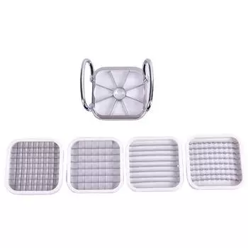 Многофункциональный резак для овощей и фруктов из нержавеющей стали 5 в 1, кухонные гаджеты