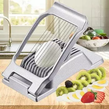 Многофункциональный резак для яиц, очистка яиц и ломтики яиц, резак для ветчины и клубники, кухонный гаджет для завтрака 1pcs