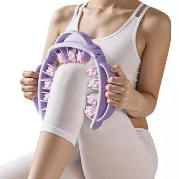 Многофункциональный роликовый массажер FITMIND (Серо-зеленый)