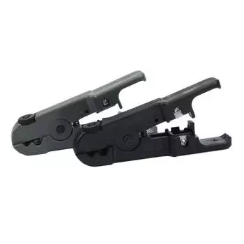 Многофункциональный ручной инструмент для зачистки проводов UTP/STP, резак для зачистки коаксиального кабеля чёрный