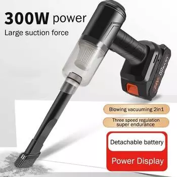 Многофункциональный ручной пылесос беспроводной мощный пылеуловитель бытовой всасывающий и выдувающий пылесборник 2 в 1 12V 200W Standard version