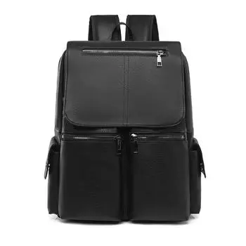 Многофункциональный рюкзак большой вместимости, студенческий школьный рюкзак чёрный