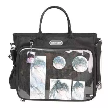 Многофункциональный рюкзак для девочек, студенческий, большой вместимости, сумка через плечо, наплечная сумка чёрный