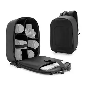 Многофункциональный рюкзак для камеры, жесткая сумка для зеркальной камеры, водонепроницаемый чехол большой емкости чёрный