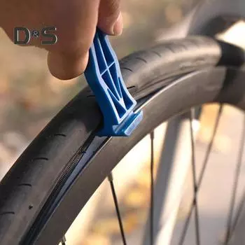 Многофункциональный рычаг для шин велосипеда, прочный пластиковый металлический, легкий, универсальный, инструменты для снятия шин для горного велосипеда, аксессуары для ремонта велосипеда синий