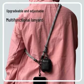 Многофункциональный съемный ремешок для телефона: Кроссбоди, шейный ремень, ремешок для камеры, страховочный трос, препятствующий потере