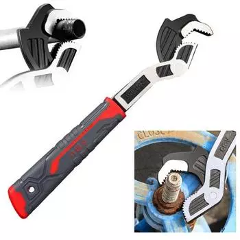 Многофункциональный самоблокирующийся ключ с нескользящей ручкой, совместимость с несколькими моделями, портативный, для тяжелых условий эксплуатации, регулировка M