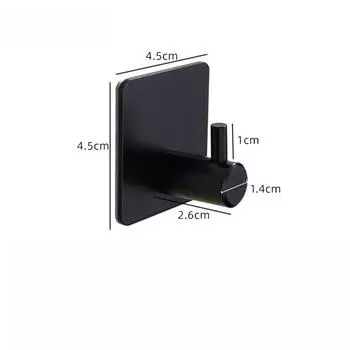 Многофункциональный самоклеящийся крючок без перфоратора, настенный крючок, вешалка для ключей, вешалка для полотенец, аксессуары для ванной комнаты серебряный