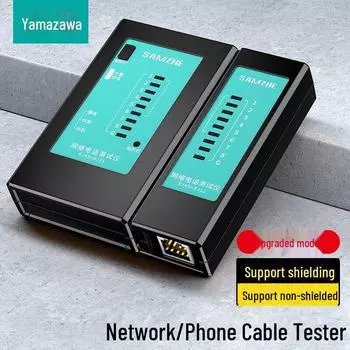 Многофункциональный сетевой кабельный тестер Shanze для компьютерных и телефонных линий Manual tester XCS-03 красный