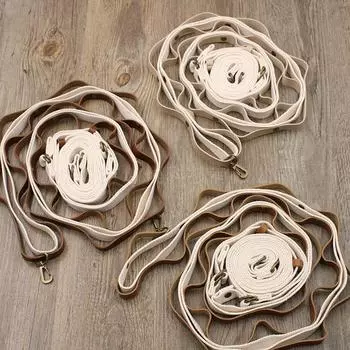 Многофункциональный шнур для кемпинга, кожаная стропа, веревка для навеса, палатка, веревка с пряжкой, бельевая веревка бежевый