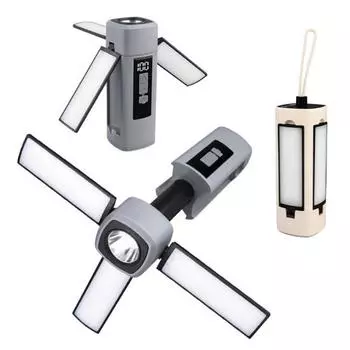 Многофункциональный складной фонарь для кемпинга 1500 лм 1800 мАч перезаряжаемый телескопический фонарь портативный регулируемый водонепроницаемый серый