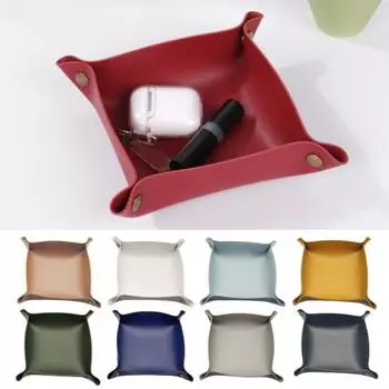 Многофункциональный складной лоток для хранения, однотонная подставка под кофейные чашки, декоративный органайзер для хранения ювелирных изделий S