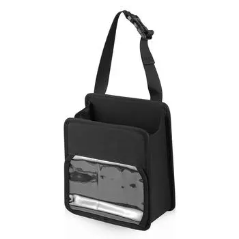 Многофункциональный складной ящик для хранения, сумка для мусора на заднее сиденье автомобиля, переносной крючок для хранения на заднем сиденье автомобиля чёрный