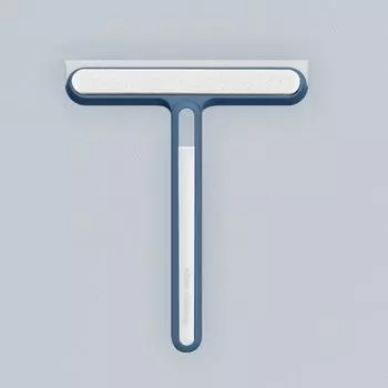 Многофункциональный скребок для душа, скребок для окон, профессиональный инструмент для чистки зеркал и окон синий