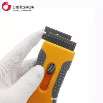 Многофункциональный скребок для стекла и пленки с телефона с выдвижной головкой Retractable Scraper with Single Blade белый