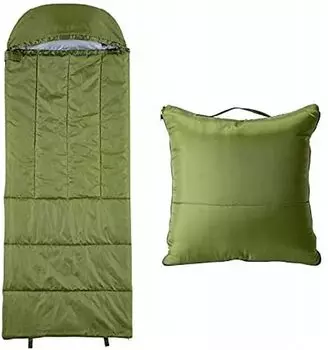 Многофункциональный спальный мешок PROIDEA SONAENO с мягкой подкладкой, оливково-зеленый