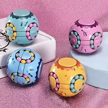 Многофункциональный спиннер Fidget Spinner Gyro снимает стресс и беспокойство, игрушка мини-размера для ежедневного ношения для детей и взрослых розовый