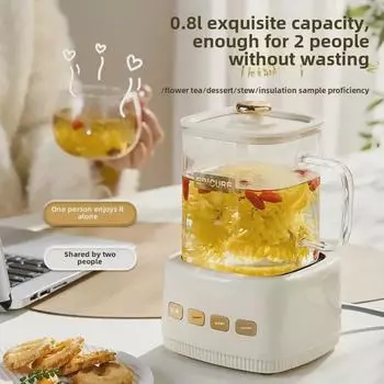 Многофункциональный стеклянный чайник и заварник для домашнего использования – специальный рекламный подарок 0.6L Square Stew