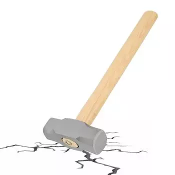 Многофункциональный строительный молоток с квадратной головкой и деревянной ручкой Строительный молоток для демонтажа стен и проектов DIY 6