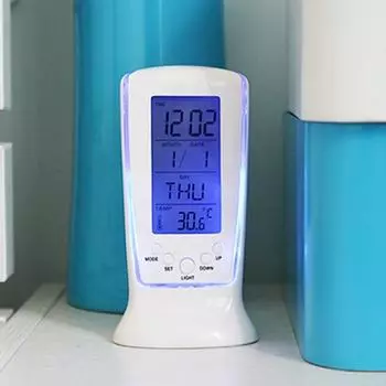 Многофункциональный светодиодный календарь с синей подсветкой Yousheng, дисплей температуры, музыкальный будильник