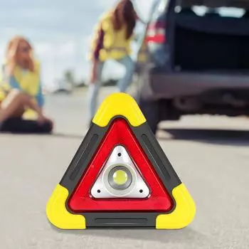 Многофункциональный светодиодный предупредительный световой сигнал безопасности треугольные фонари для аварийной ситуации на солнечных батареях светодиодные рабочие фары автомобильные аксессуары