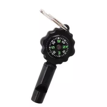 Многофункциональный свисток 2-в-1, компас, инструменты для выживания на открытом воздухе, для кемпинга, пешего туризма, альпинизма