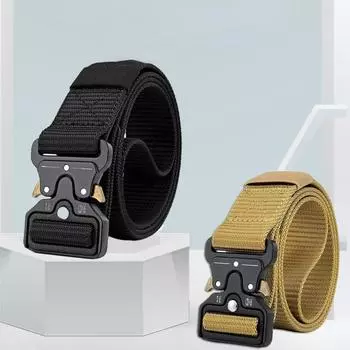 Многофункциональный тактический ремень с пряжкой, мужской ремень, инструмент для тренировок на открытом воздухе, дикий ремень, быстросъемные брюки зелёный