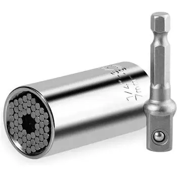 Многофункциональный удлинитель ключа, электрическая ручная дрель, набор винтов, универсальный инструмент для ремонта и реконструкции дома серебряный