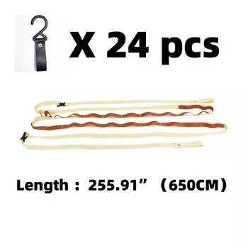 Многофункциональный уличный шнур с 24 кольцами, веревка для хранения белья, шнур для кемпинга, тактический шнур, нескользящий шнур