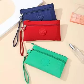 Многофункциональный унисекс маленький нейлоновый кошелек для монет чехол для телефона ключи удостоверение личности кредитные карты сумки для хранения туалетных принадлежностей помада органайзер для косметики серый