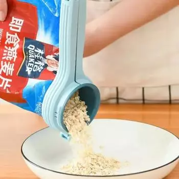 Многофункциональный уплотнительный зажим, зажим для закрытия корма для домашних животных, зажим для запечатывания пищевых пакетов, большой диаметр выходного отверстия, уплотнитель для закусок, порошков, консервантов