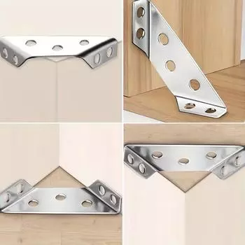 Многофункциональный утолщенный угловой код 90 градусов прямой угол, крепежный кронштейн из нержавеющей стали, мебельный соединитель