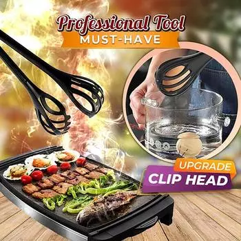 Многофункциональный венчик Eg g, ручной миксер, вращающиеся кухонные ручные щипцы для еды чёрный