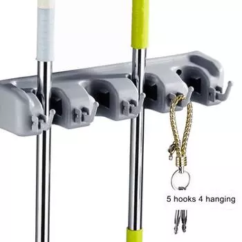 Многофункциональный волшебный держатель для швабр для кухни и сада, метлы, органайзер для хранения инструментов