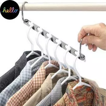 Многофункциональный волшебный крючок для одежды, металлические вешалки для шкафа, экономят место, органайзер