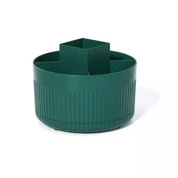 Многофункциональный вращающийся держатель для карандашей 5 ячеек большой емкости настольный ящик для хранения пластиковый вращающийся на 360°